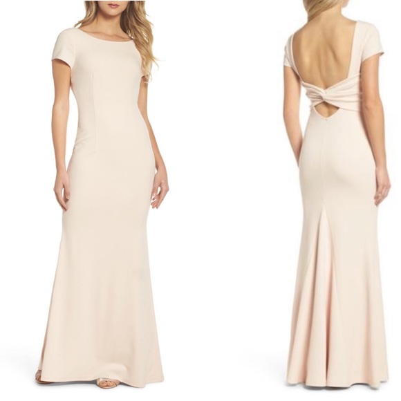 Lulus Dresses & Skirts - Lulus Twist Front Low Back Mermaid Gown Size XL